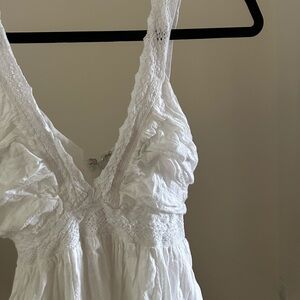 American Vintage White Lace Chemise